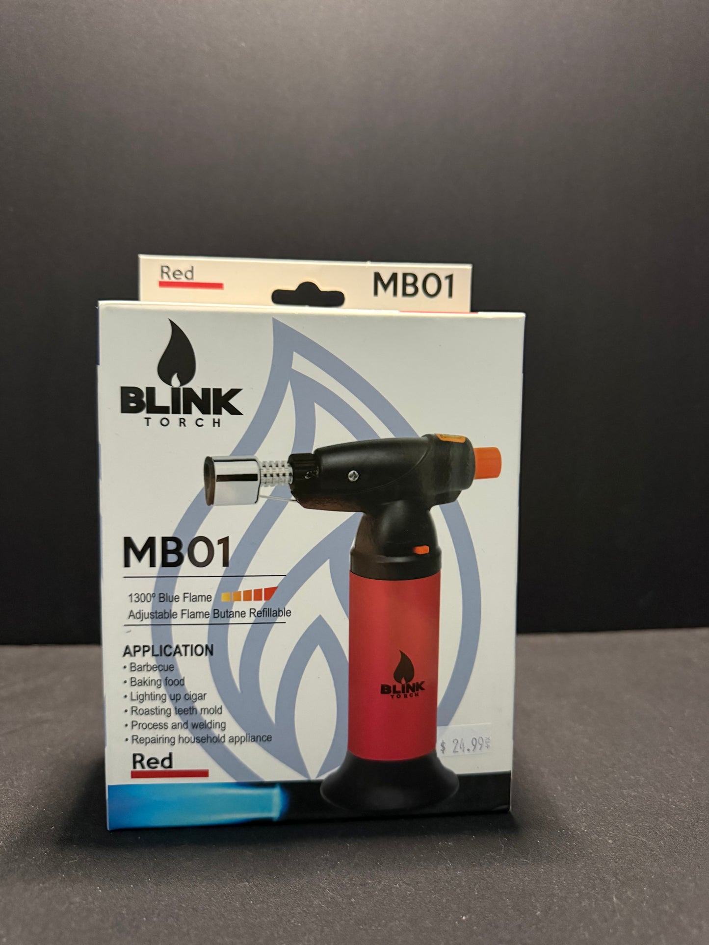 Blink MB01 Refillable Adjustable Butane Torch | 6.25"