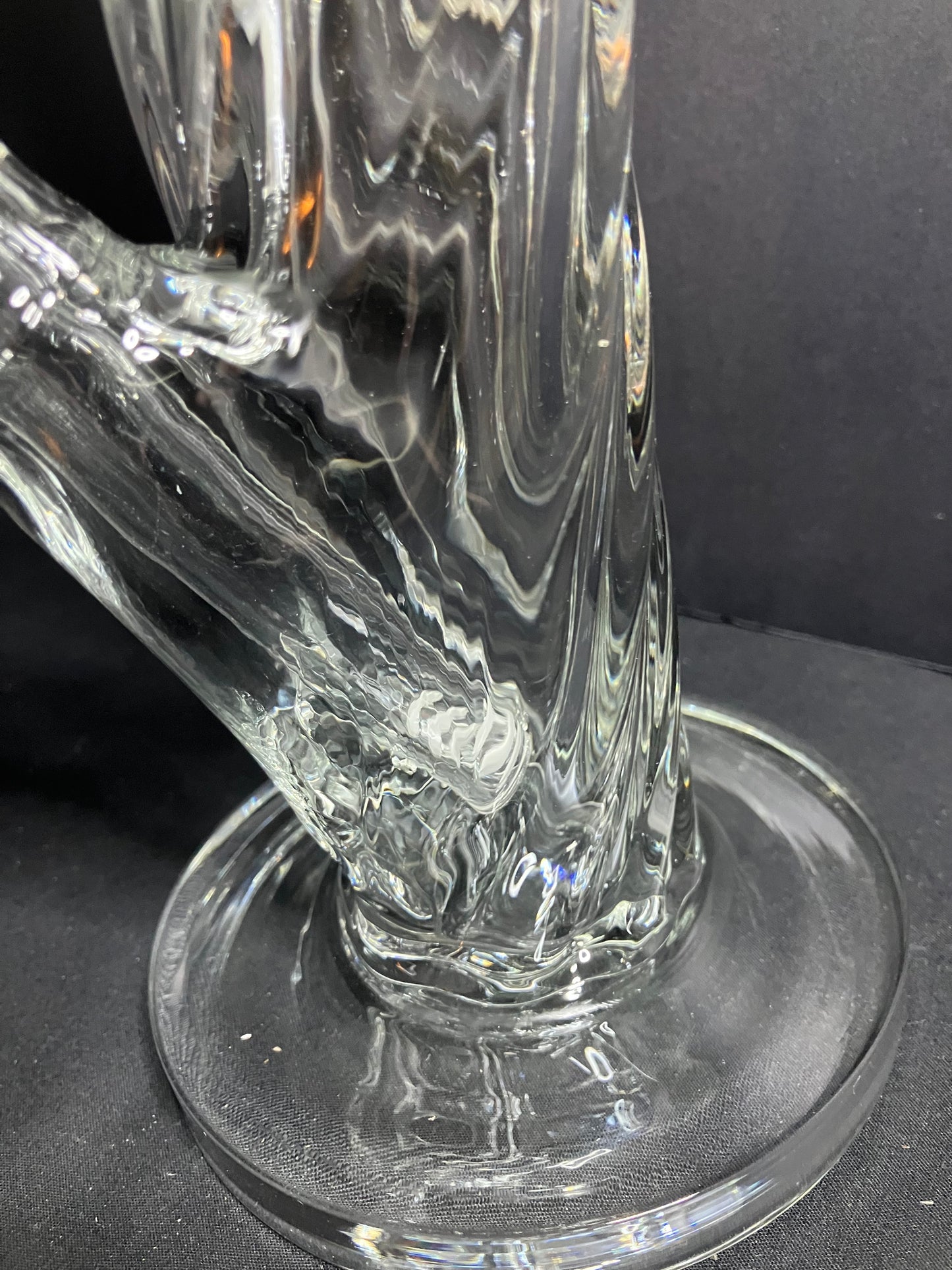 Twisted Straight Tube Bong W/ Tree Perc