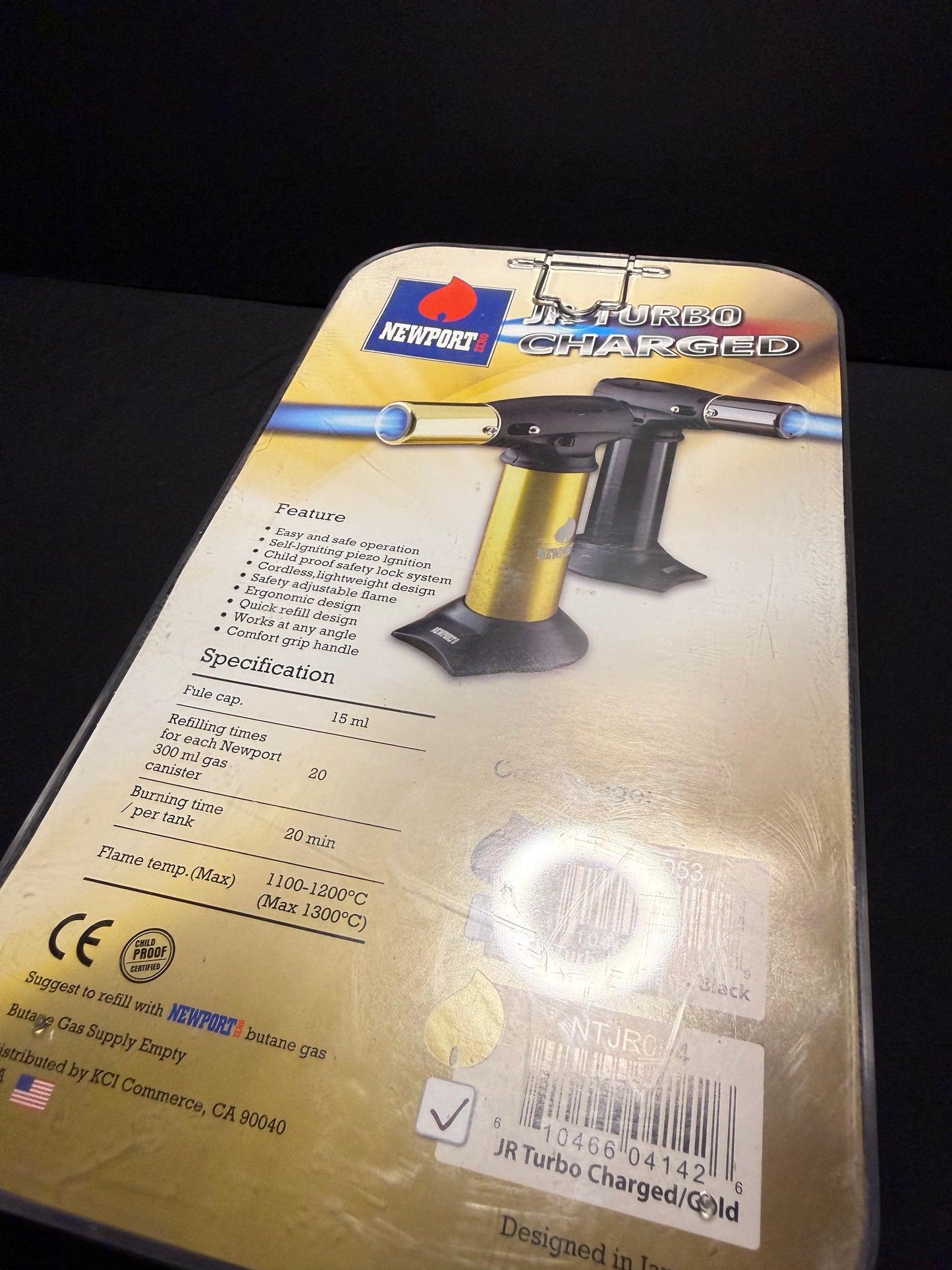 Newport Turbo Torch + Butane 90ml Package