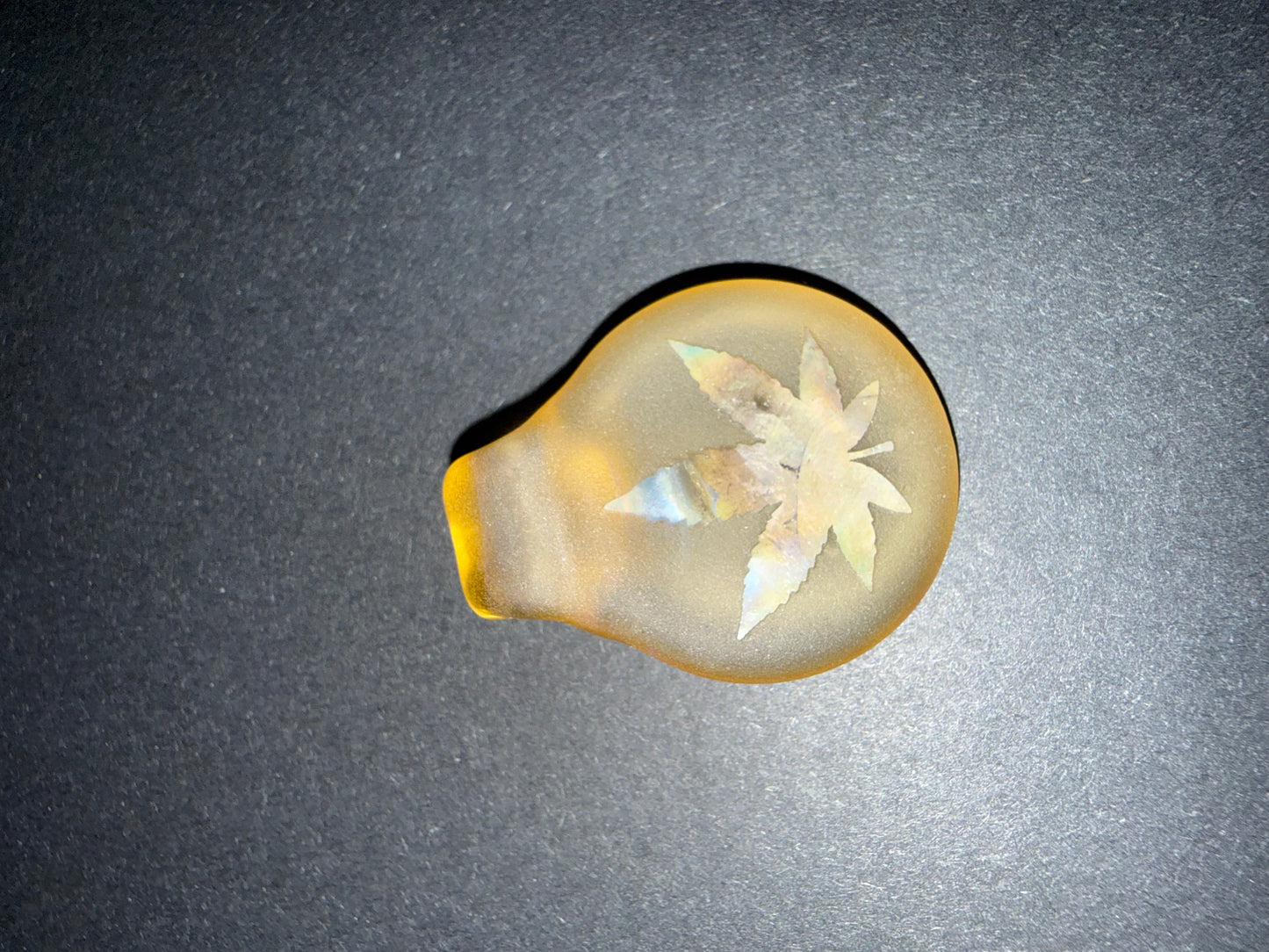 Fumed Pot Leaf Pendant