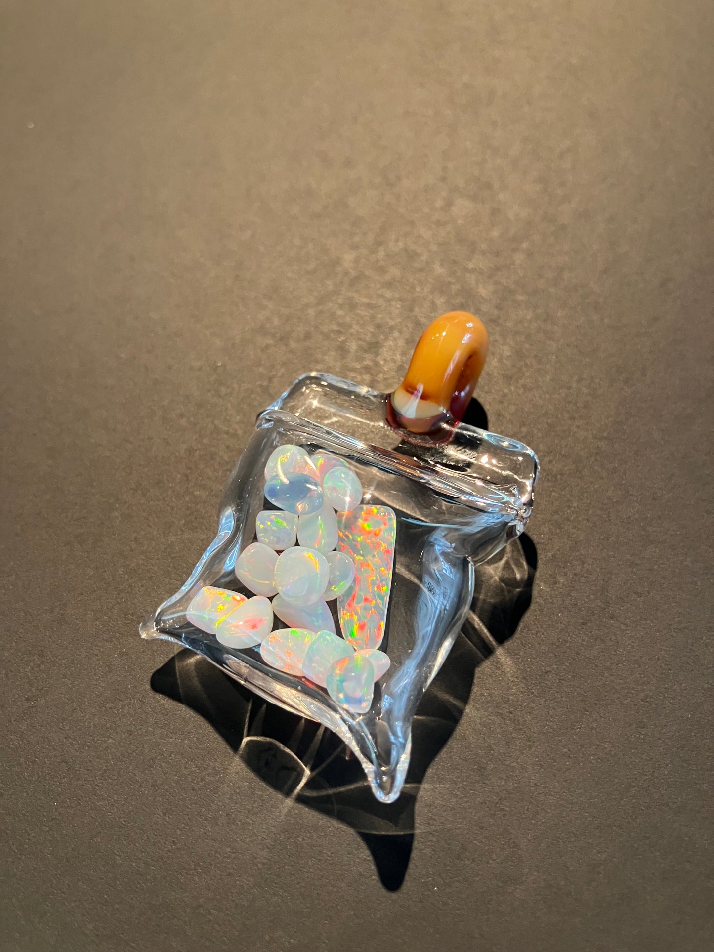 DPG Encased opal bag pendant