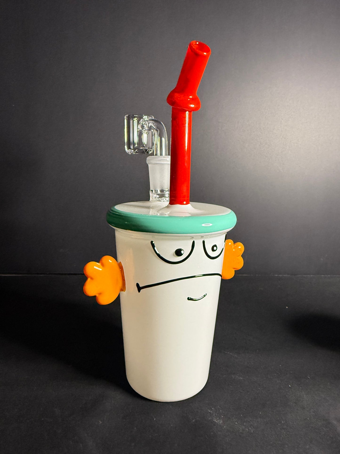 SeshGear Drink Cup Dude Glass Dab Rig | 8"