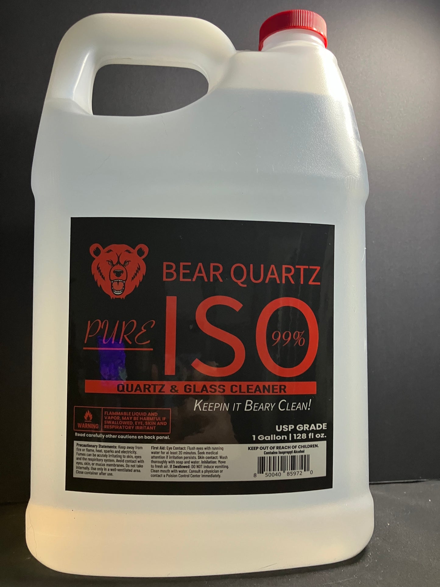 Bear Quartz 99% Isopropyl Alcohol Cleaner | 1 Gallon