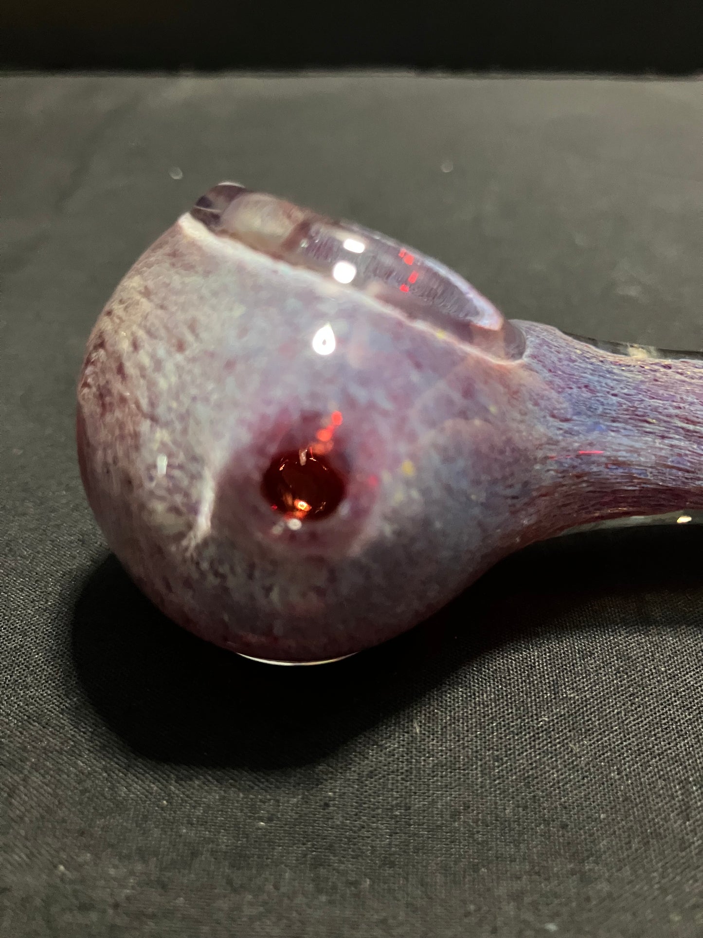 4.5” Purple Fritted hand pipe