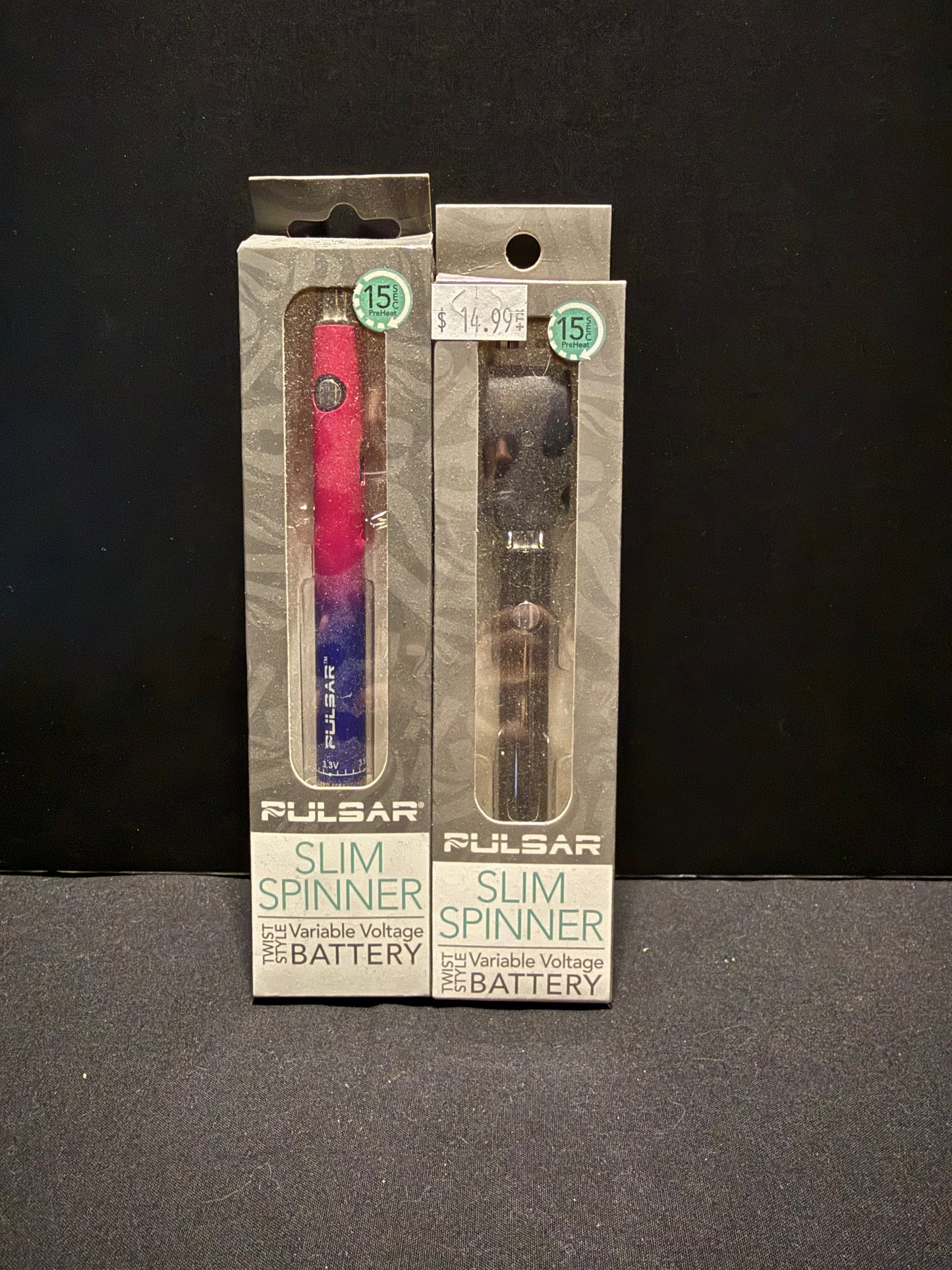 Pulsar Slim Spinner VV Twist Style Battery | 400mAh