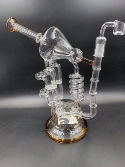 12" Tsunami Sprinkler Honeycomb Twist Recycler - Avernic Smoke Shop