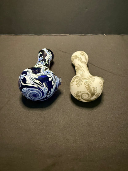 Willow Pattern Spoon Pipe