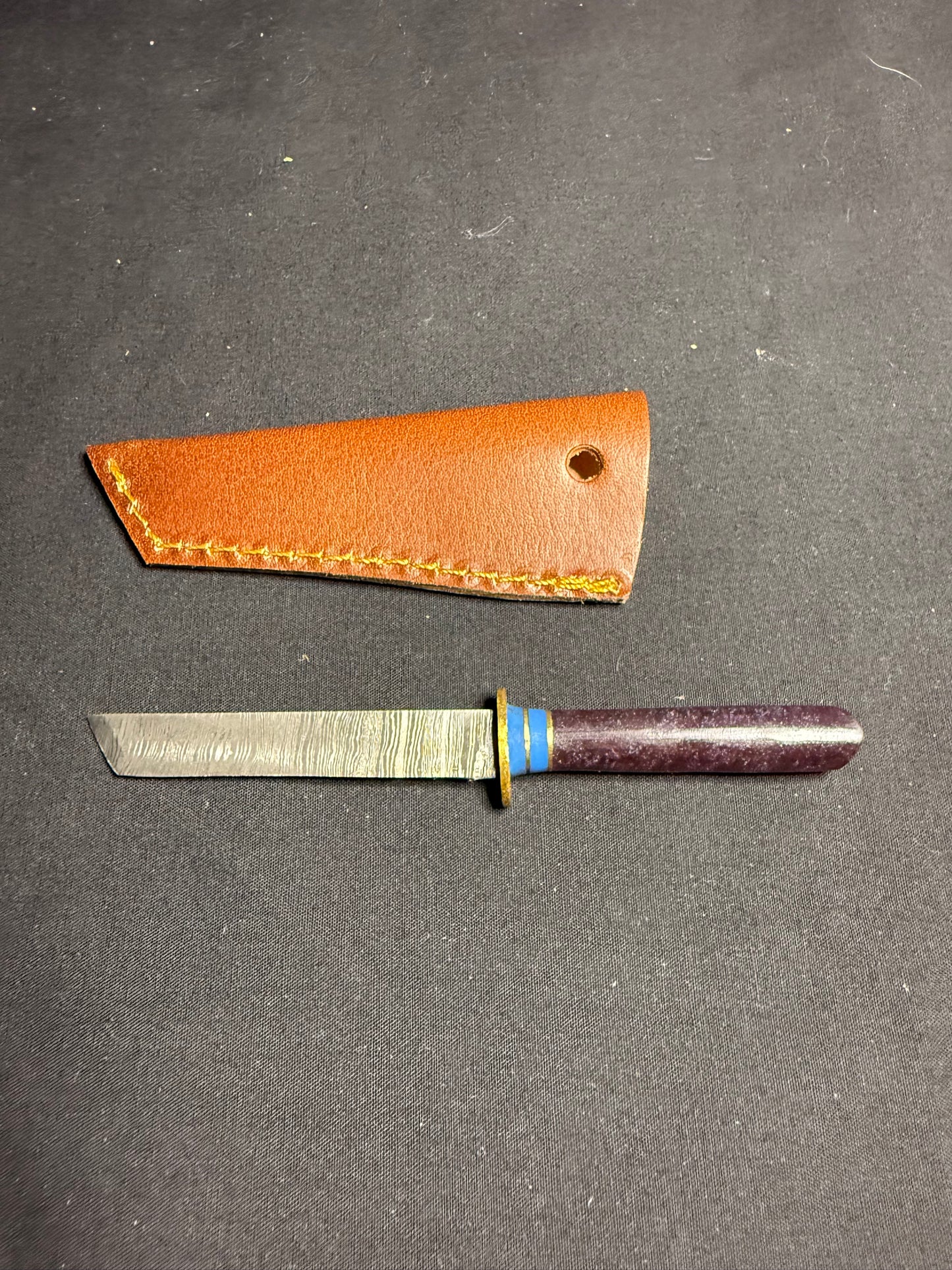 Single Edge Damascus Steel Dab Tool