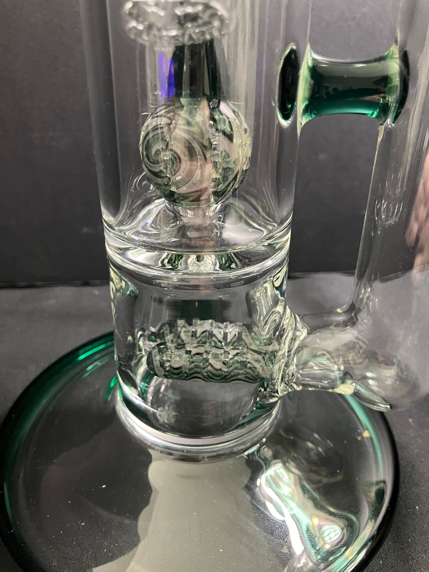 2K Glass Worked Full Accent Bong Set