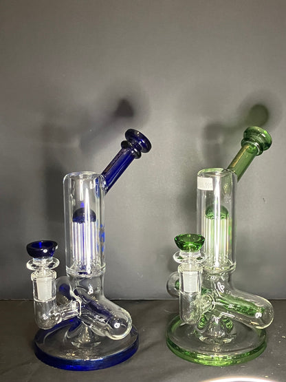 Phoenix 8” Inline to Tree Bent Neck Bong