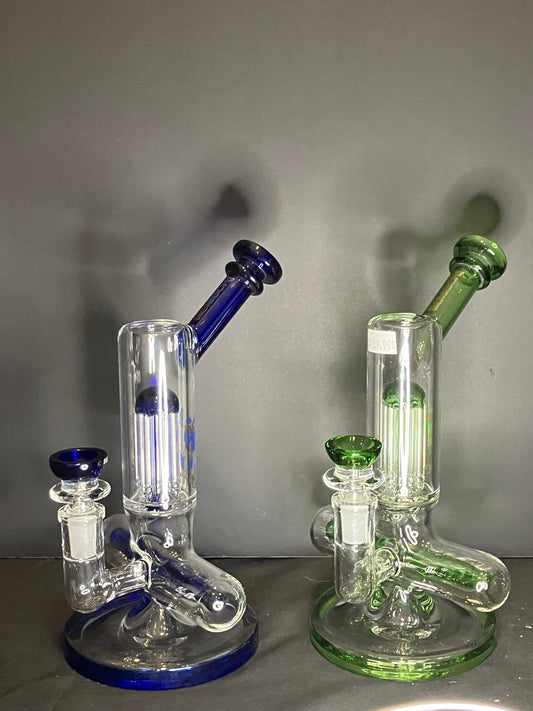 Phoenix 8” Inline to Tree Bent Neck Bong