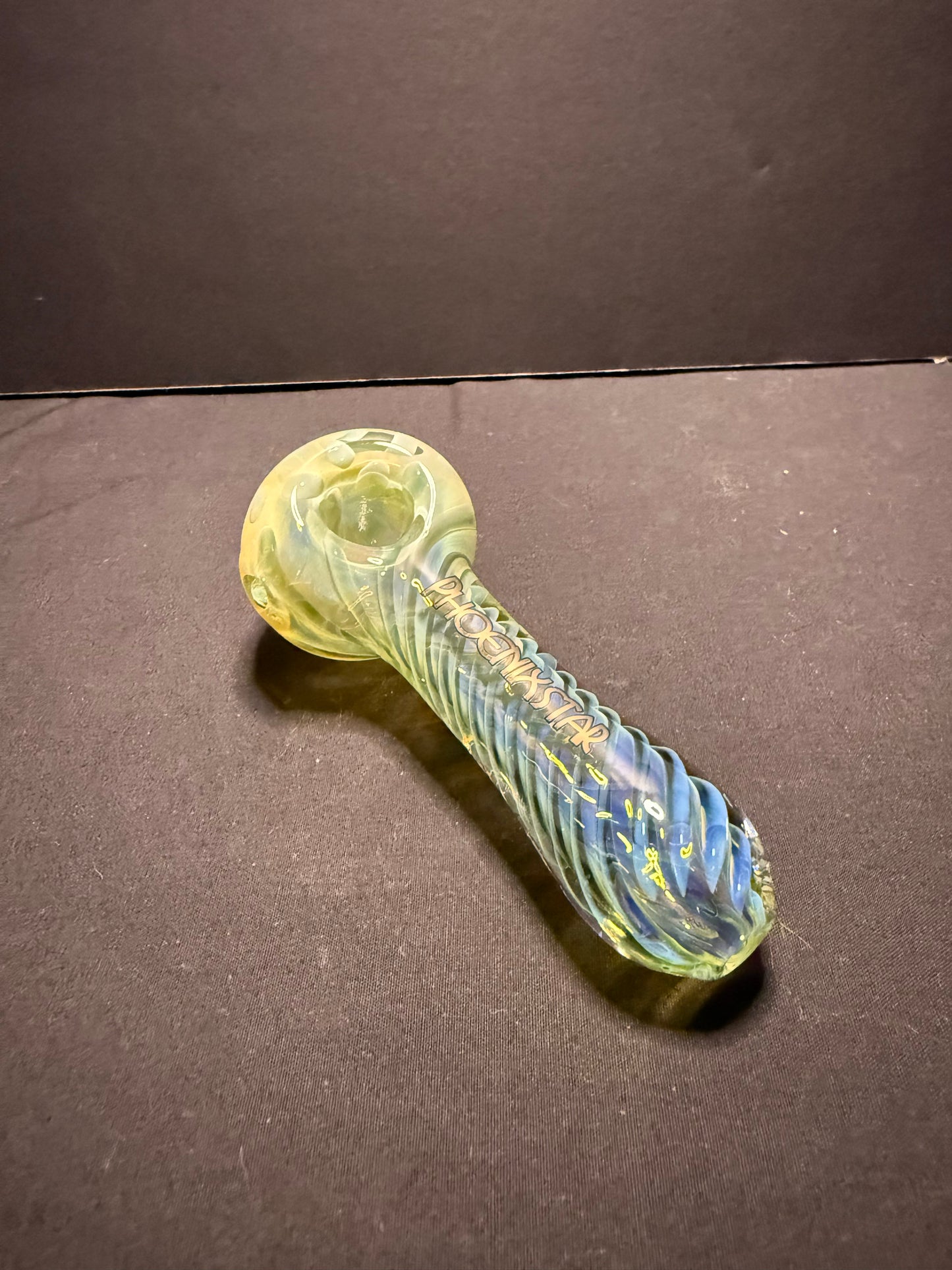 Phoenix Silver Fumed Color Swirl Pipe