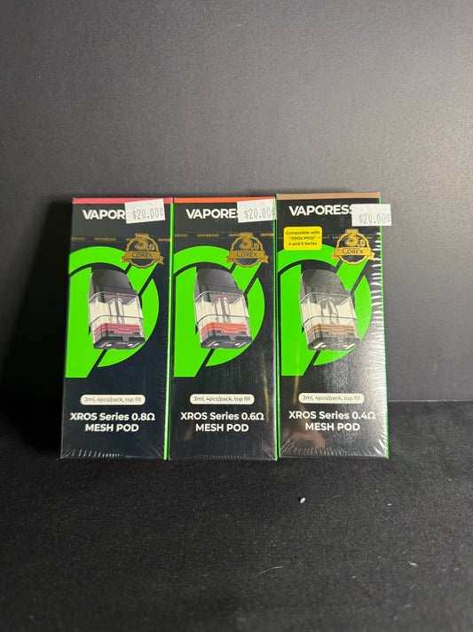 Vaporesso - XROS COREX 3.0 Replacement Pods (3ml) - Pack of 4