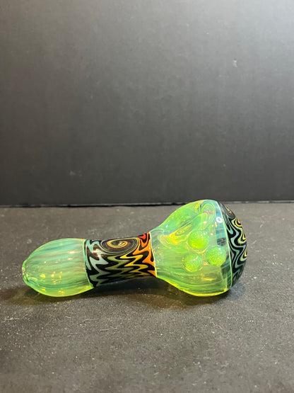 4” Color Fumed Wig Wag Pipes