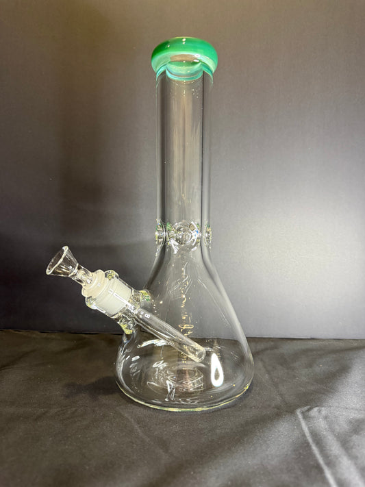 12" Color Lip Beaker Bong 9mm Thick