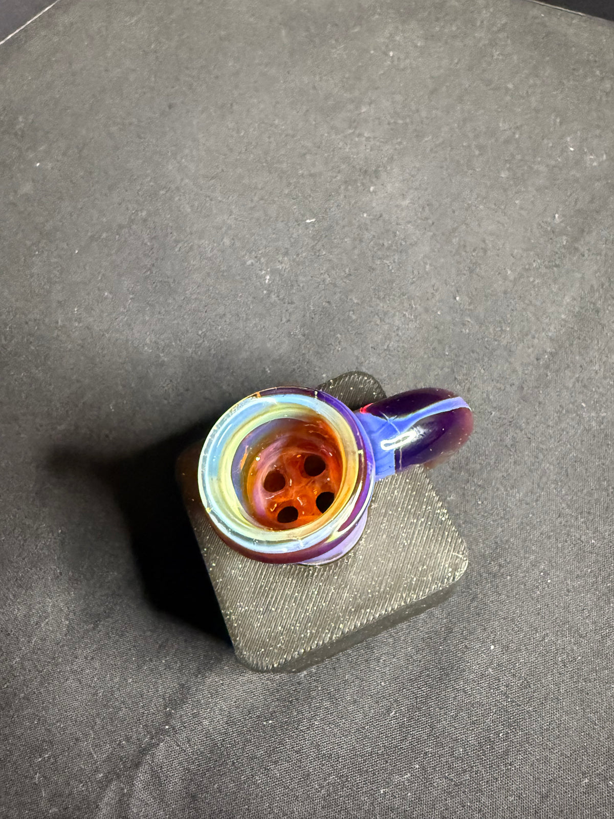 DR.MOOK FULLY WOKED AMBER PURPLE 18MM SLIDE