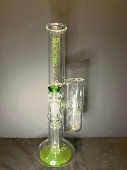 Phoenix 14” Dual Tree Perc Hollow Foot Bong