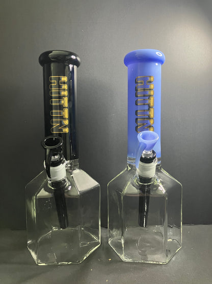 Hittin Glass Hexagon Beaker Bong