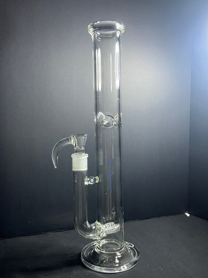 Greek Glass Dual Inline Tube W/ Opal