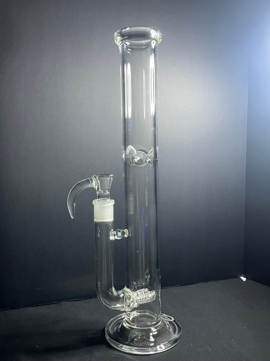 Greek Glass Dual Inline Tube W/ Opal