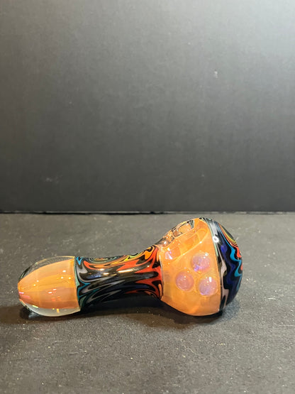 4” Color Fumed Wig Wag Pipes