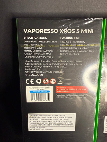 Vaporesso - XROS 5 Mini 1500mAh Pod System Kit