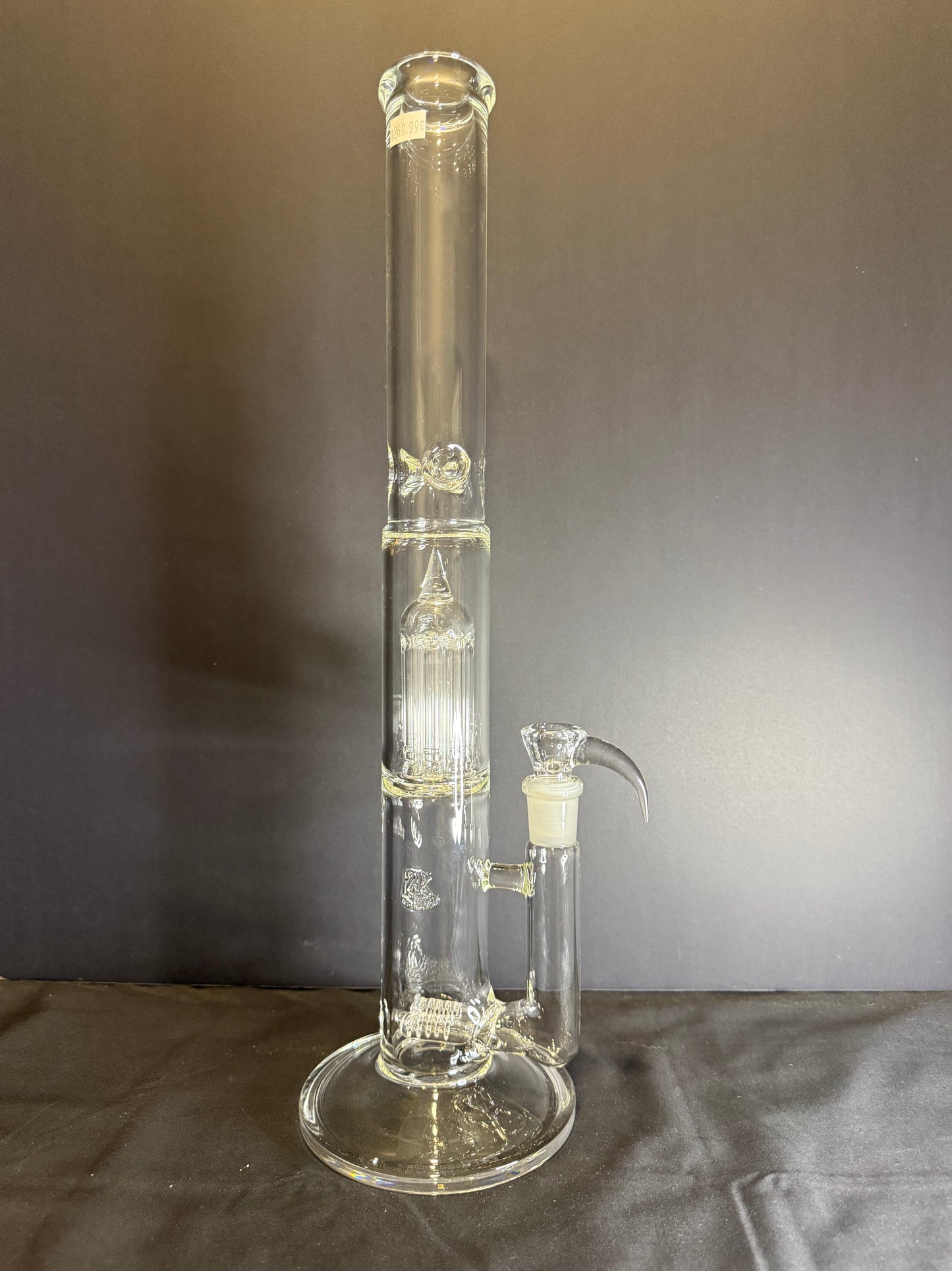 2K Glass Dual Gridline to 8 Arm Bong