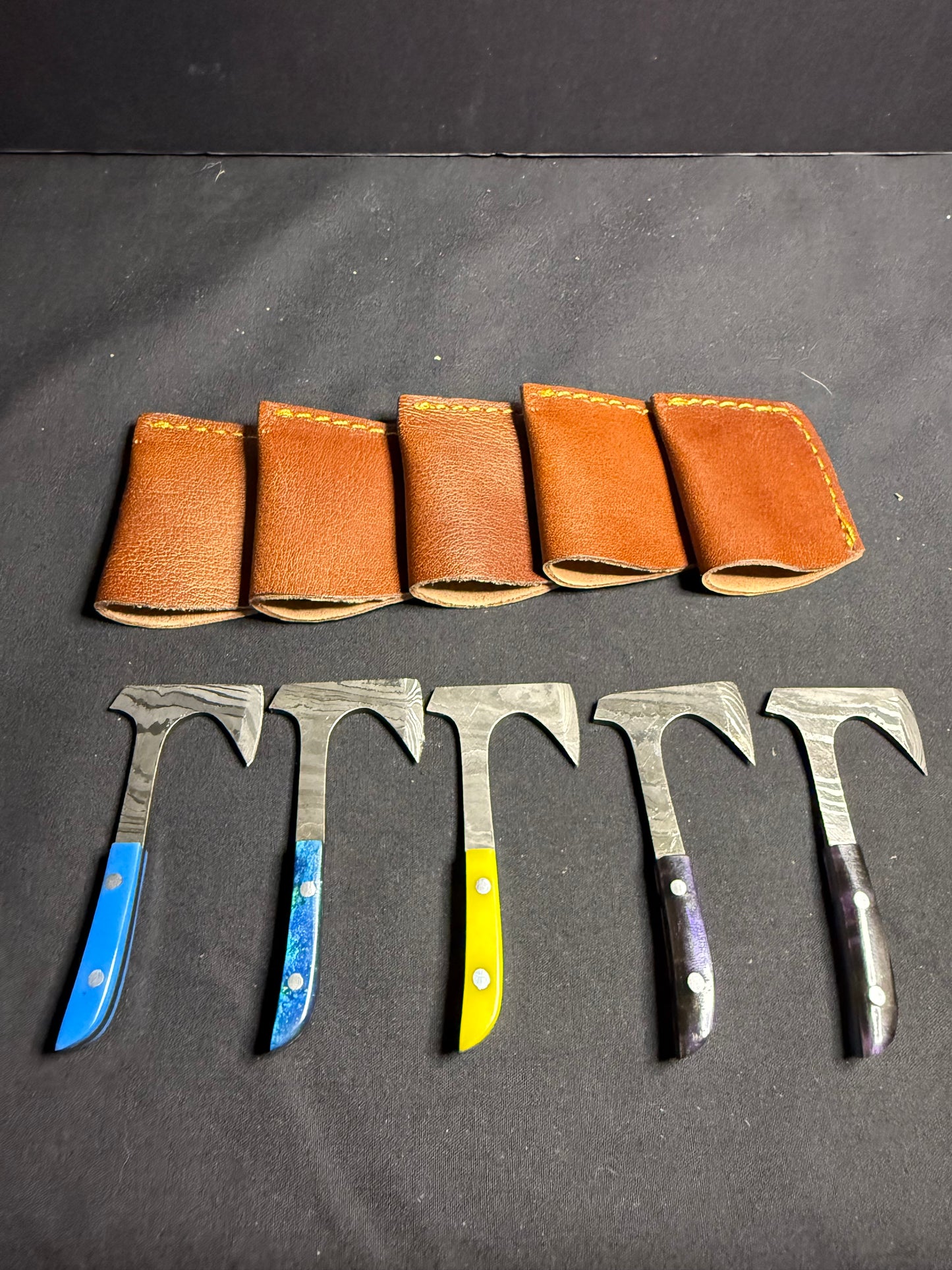 Damascus Steel Tomahawk Dab Tools