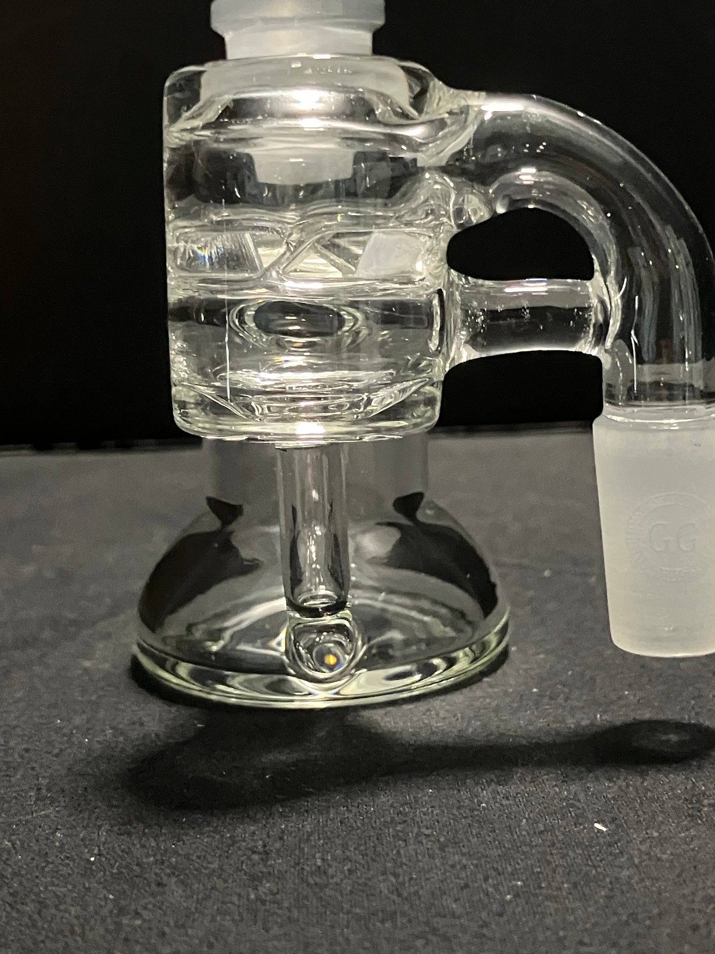Greek Glass 14mm Ash Catcher w/ Splash Gaurd