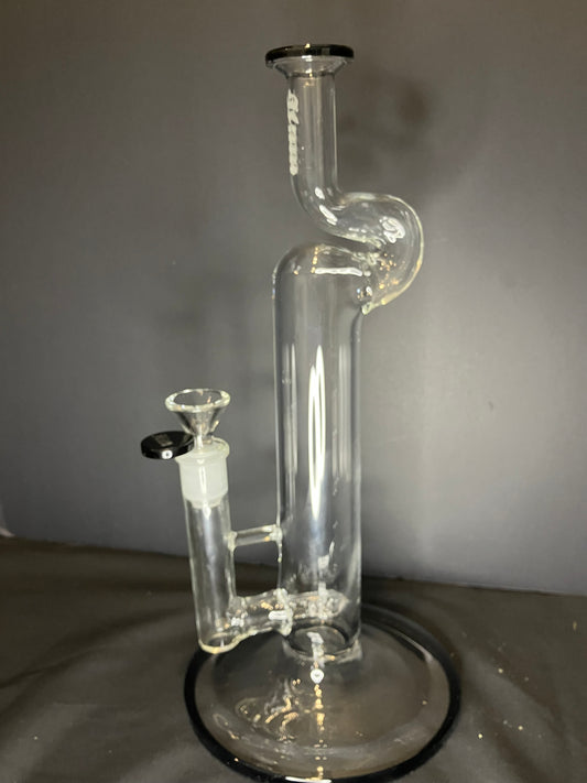 Hitting Glass 12” Natty Neck Inline Bong