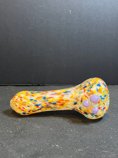 4” Rainbow Fritted Spoon Pipe