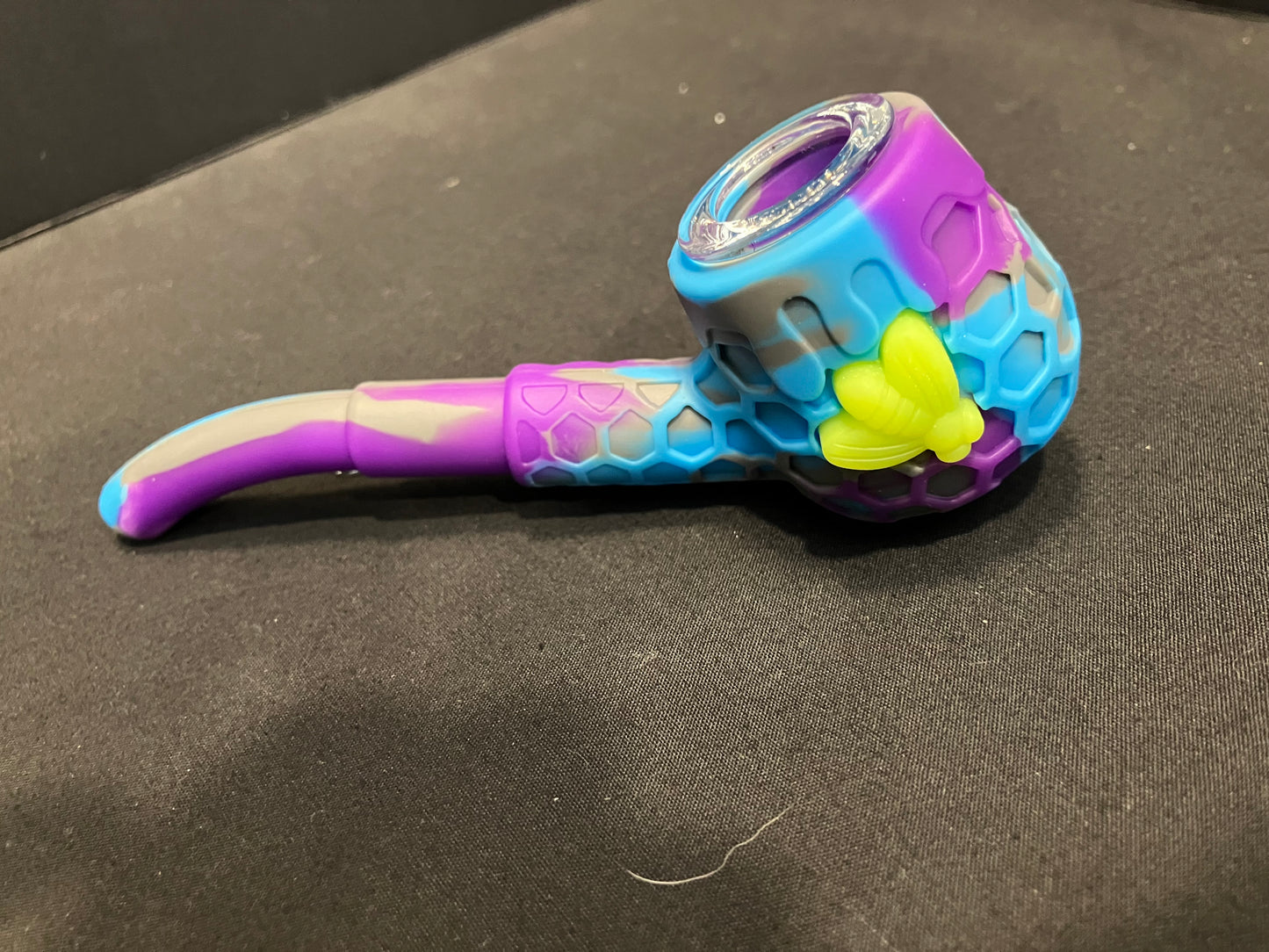 Silicone Sherlock Pipe W/ Bees