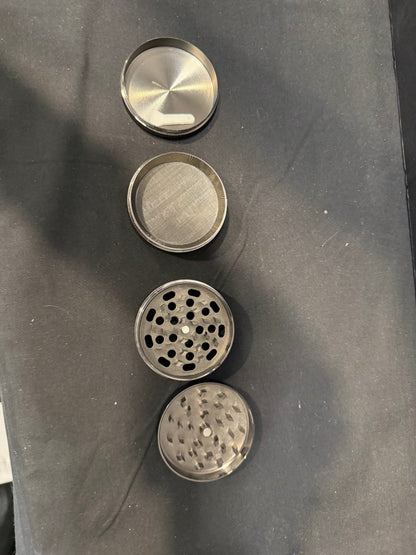 Solid Color 4 Piece Zinc Herb Grinder