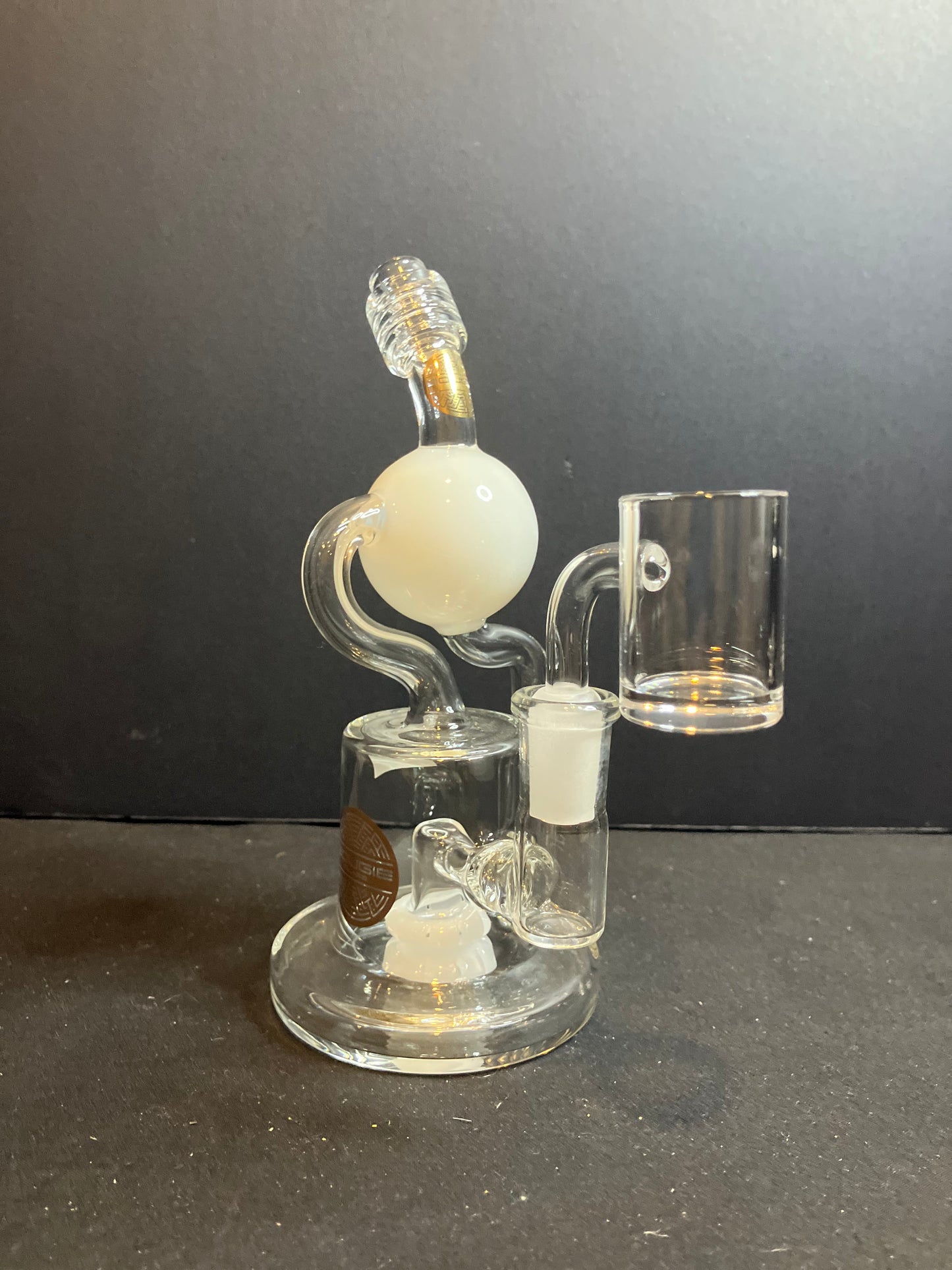 Bougie Glass 6” Orbit Recycler Dab Rig