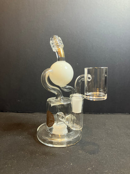 Bougie Glass 6” Orbit Recycler Dab Rig