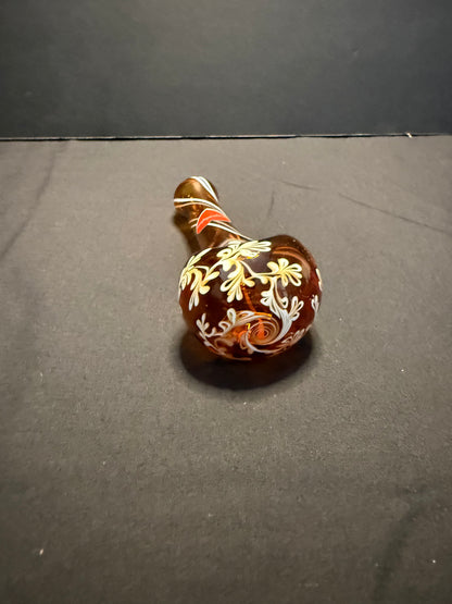 Willow Pattern Amber Pipe