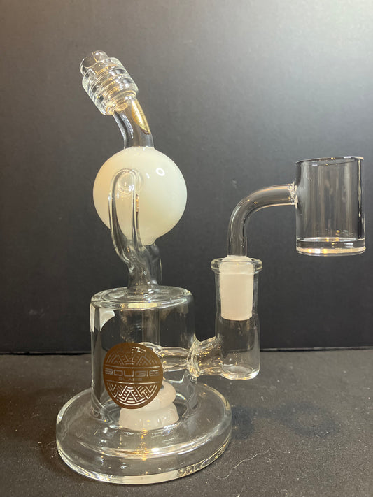 Bougie Glass 6” Orbit Recycler Dab Rig