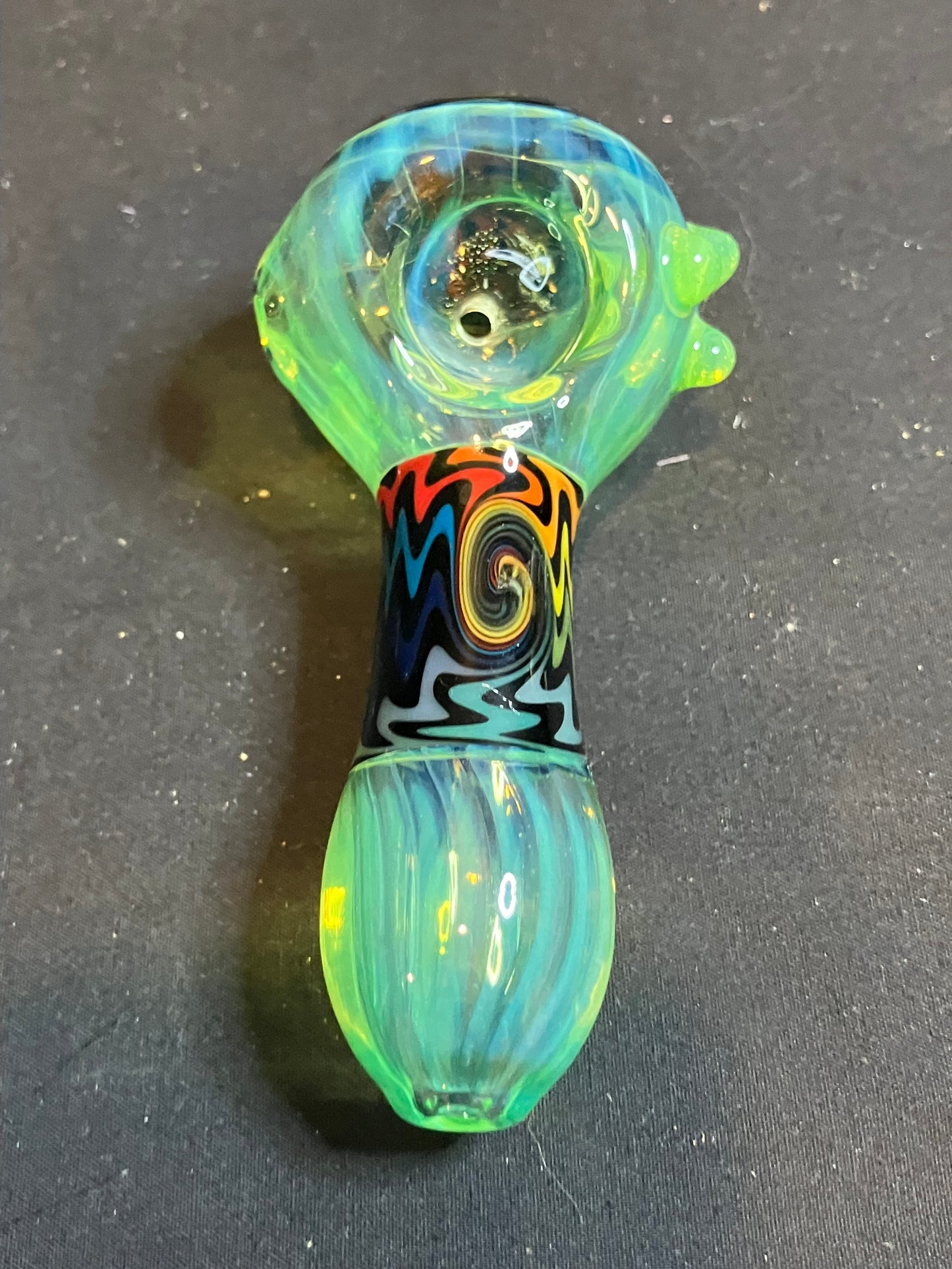 4” Color Fumed Wig Wag Pipes