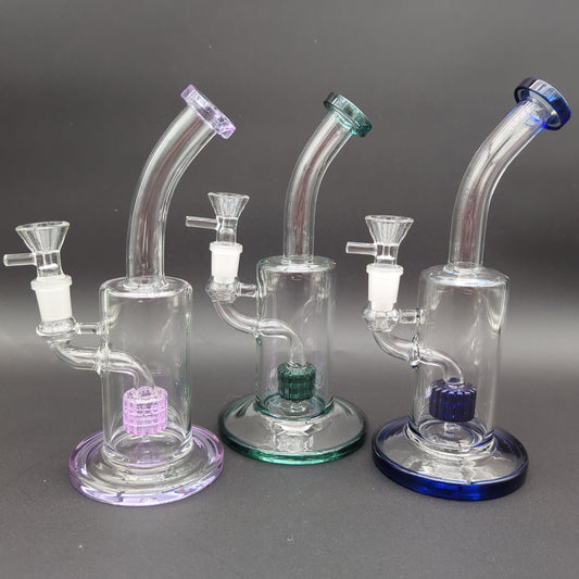 9" Mini Matrix Bent Neck Bong - Avernic Smoke Shop