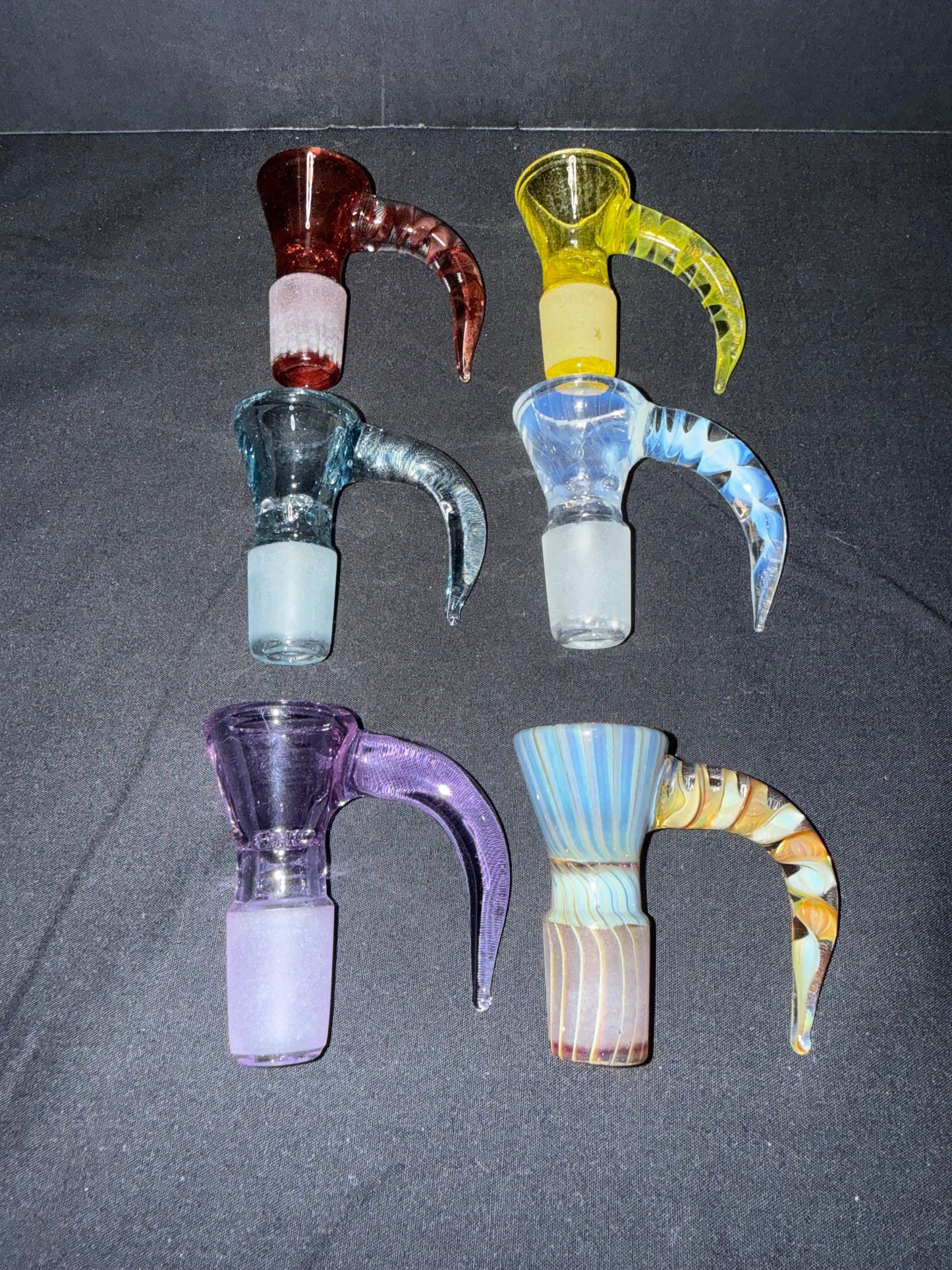 GREEK GLASS FULL COLOR 18MM 4 HOLE SLIDE