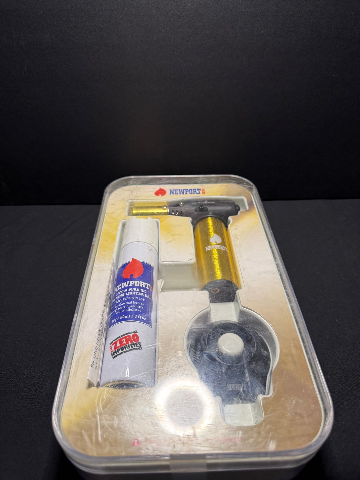 Newport Turbo Torch + Butane 90ml Package