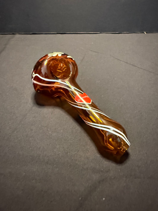 Willow Pattern Amber Pipe