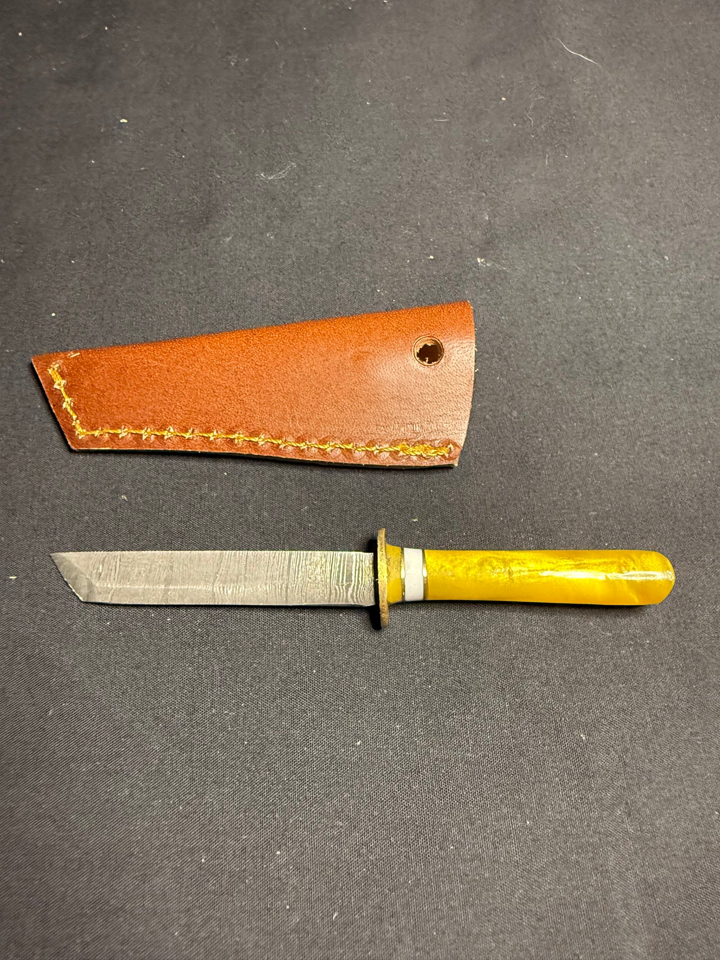 Single Edge Damascus Steel Dab Tool