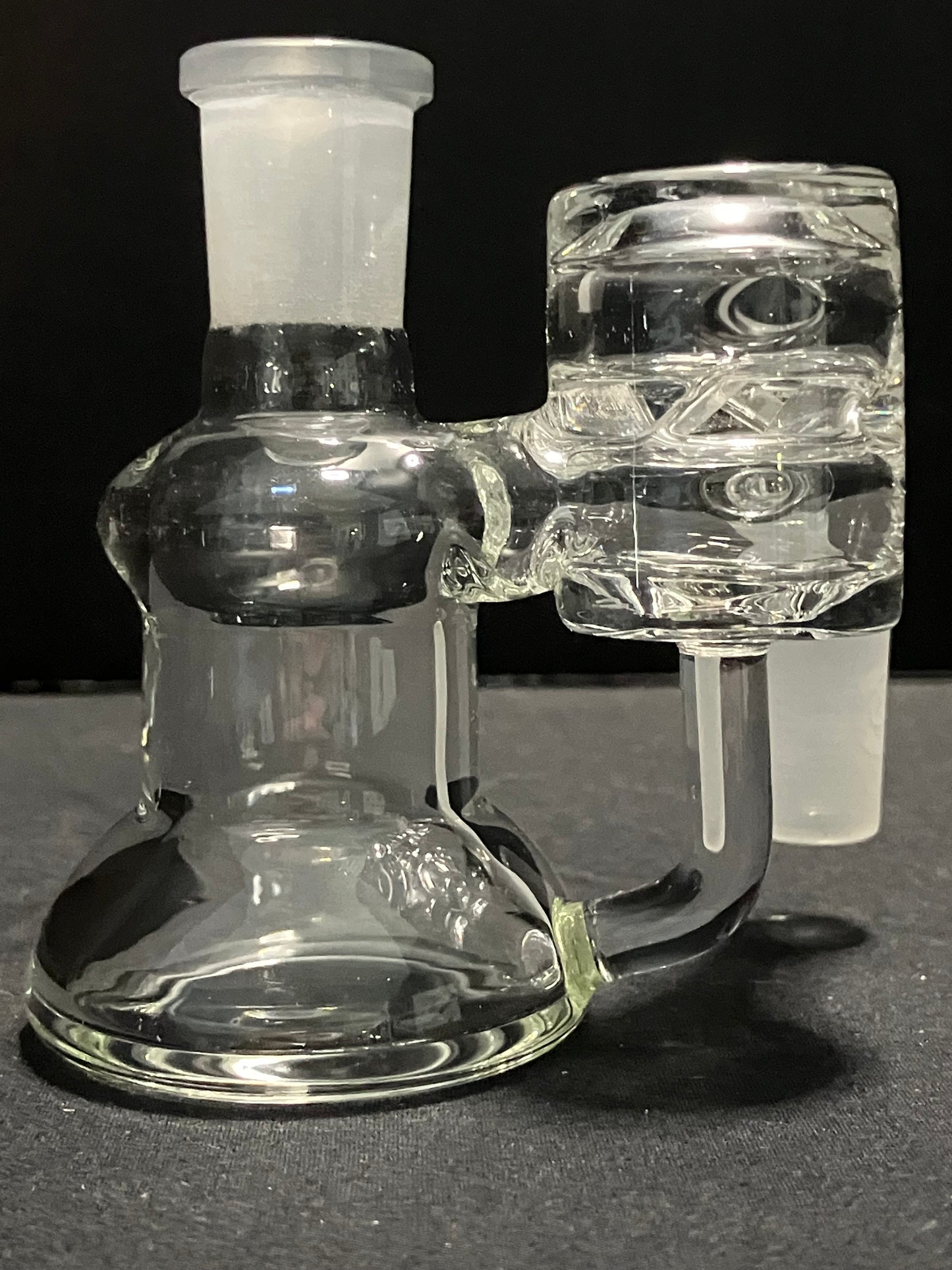 Greek Glass 14mm Ash Catcher w/ Splash Gaurd