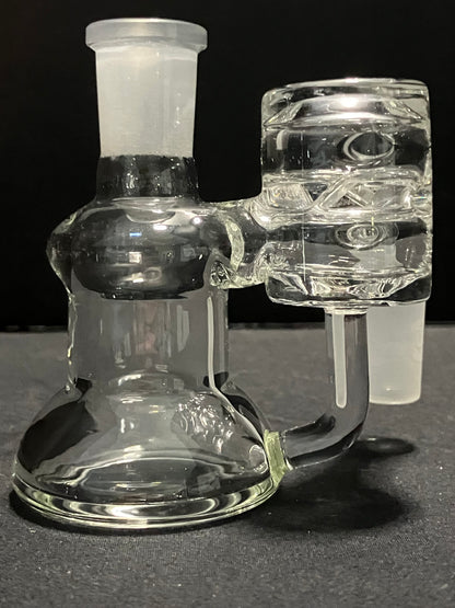 Greek Glass 14mm Ash Catcher w/ Splash Gaurd