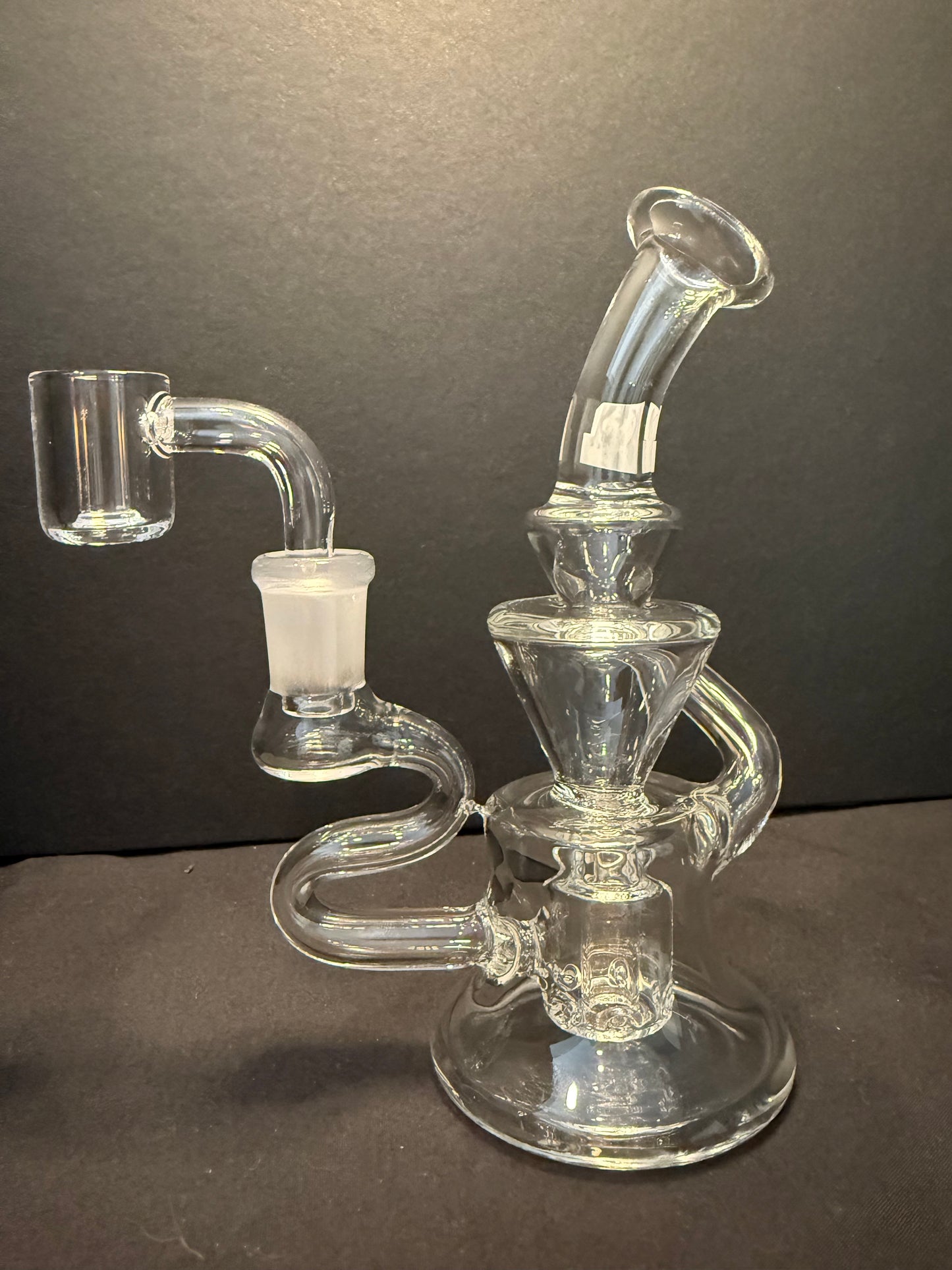 6" Mini Multi Hole Recycler Dab Rig