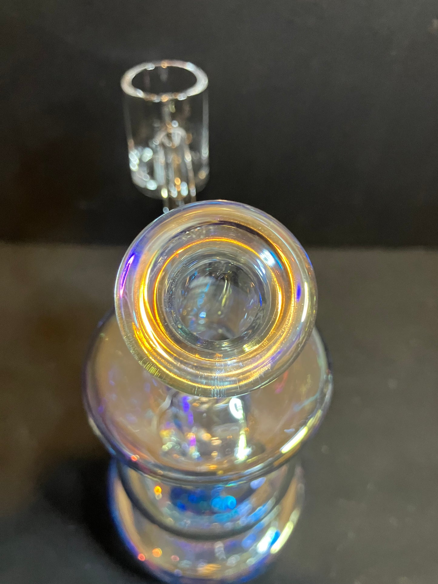 6.5” Iridescent Bent Neck Mini Rig