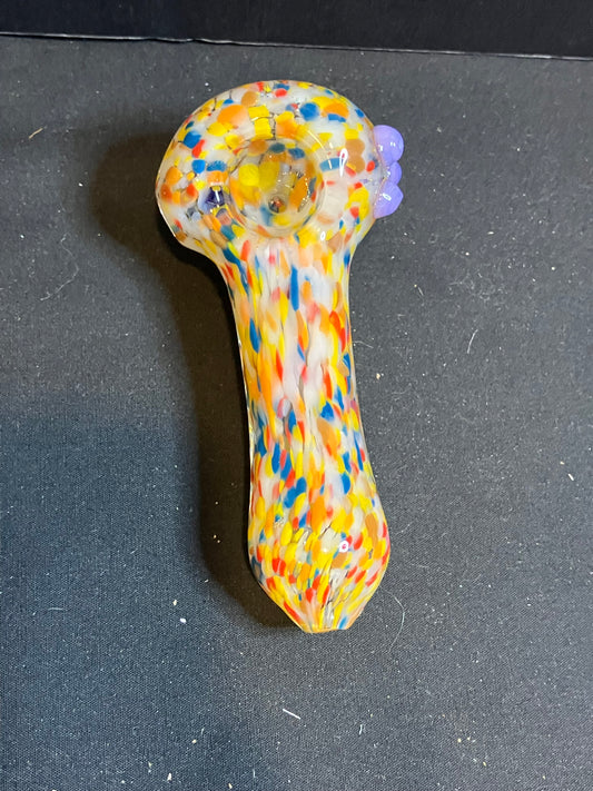 4” Rainbow Fritted Spoon Pipe