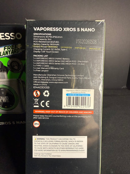 Vaporesso - XROS 5 Nano