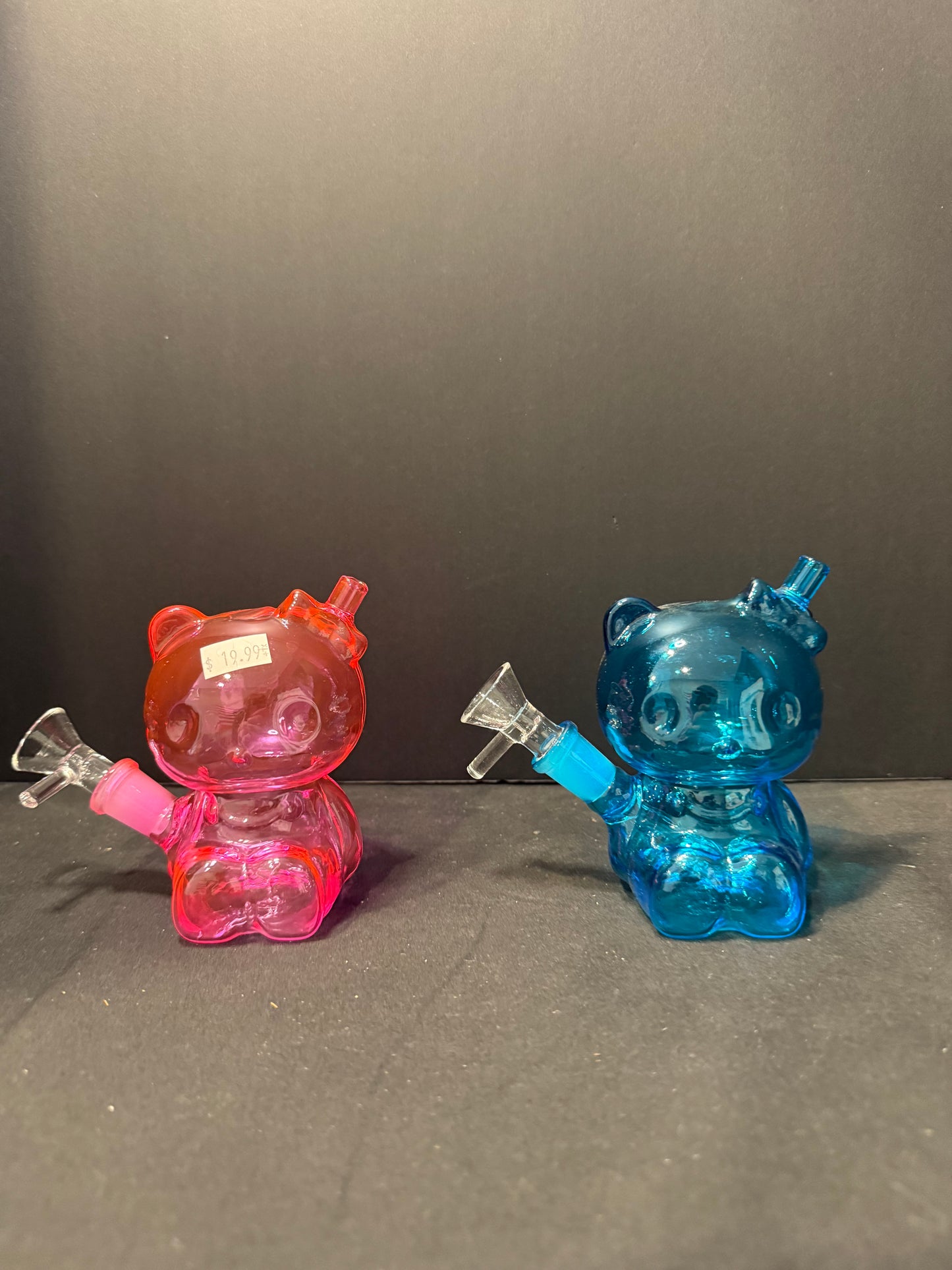 Hey There Kitty Glass Waterpipe 4"
